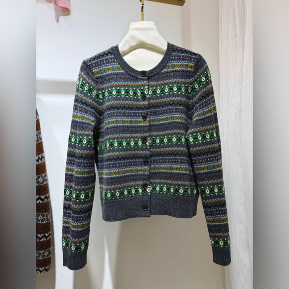 Doen Faustine Cardigan in Dashwood Fair Isle - Picture 5 of 13